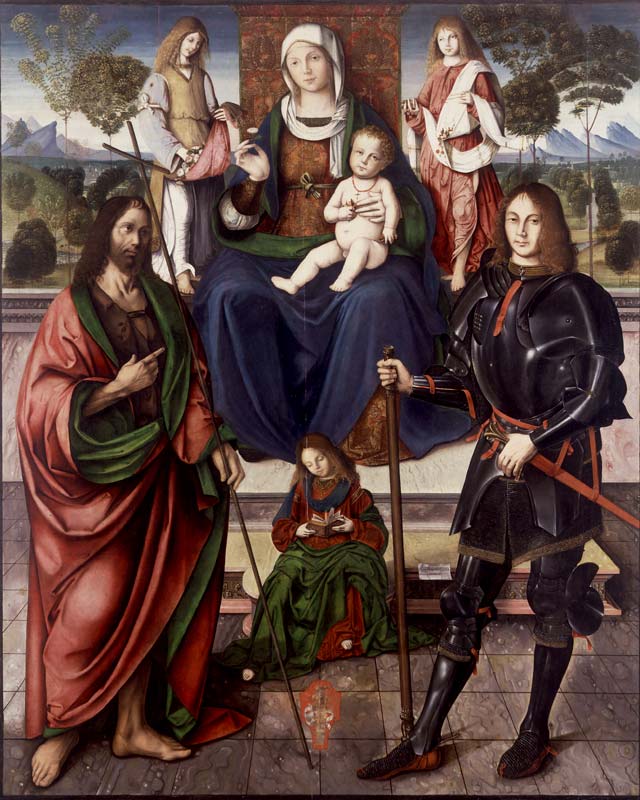 Madonna e santi, Francesco e Bernadino Zaganelli da Cotignola, 1499.jpg