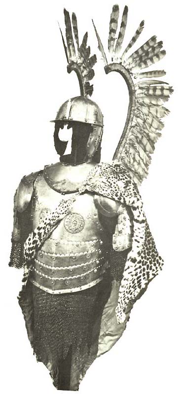 Armor of the Polish hussar In metal trimmed with cut bra…