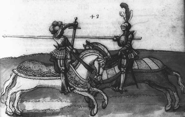 Gendarme con maximilian style armour Goliath Fechtbuch7.jpg