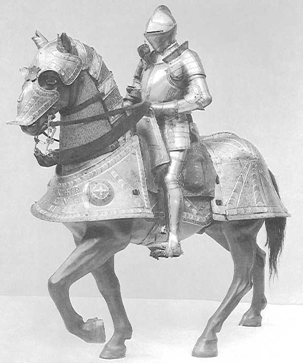German full horse armour XVI century made by Kuntz.jpg