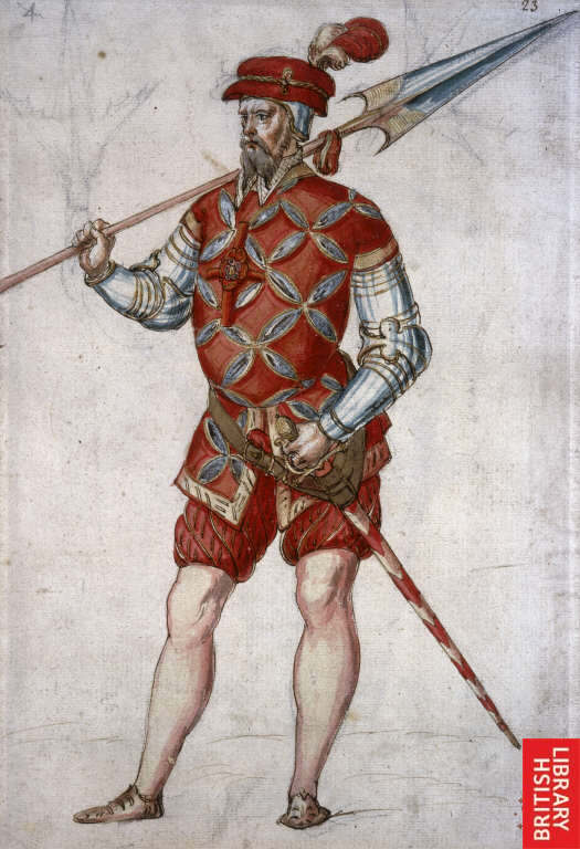 Soldier with broad-bladed spear, S. Netherlands, early 16thC..jpg